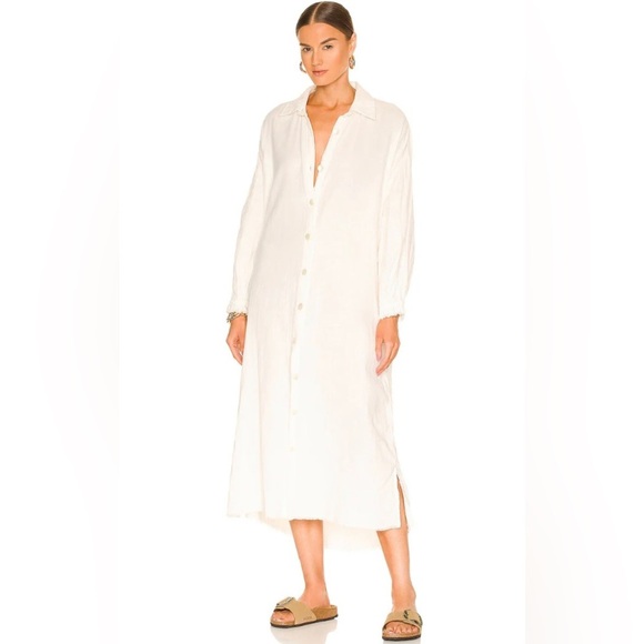 Show Me Your MuMu Dress Women’s Small Captain Button Down Dress 100% Cotton NWT - Picture 2 of 10